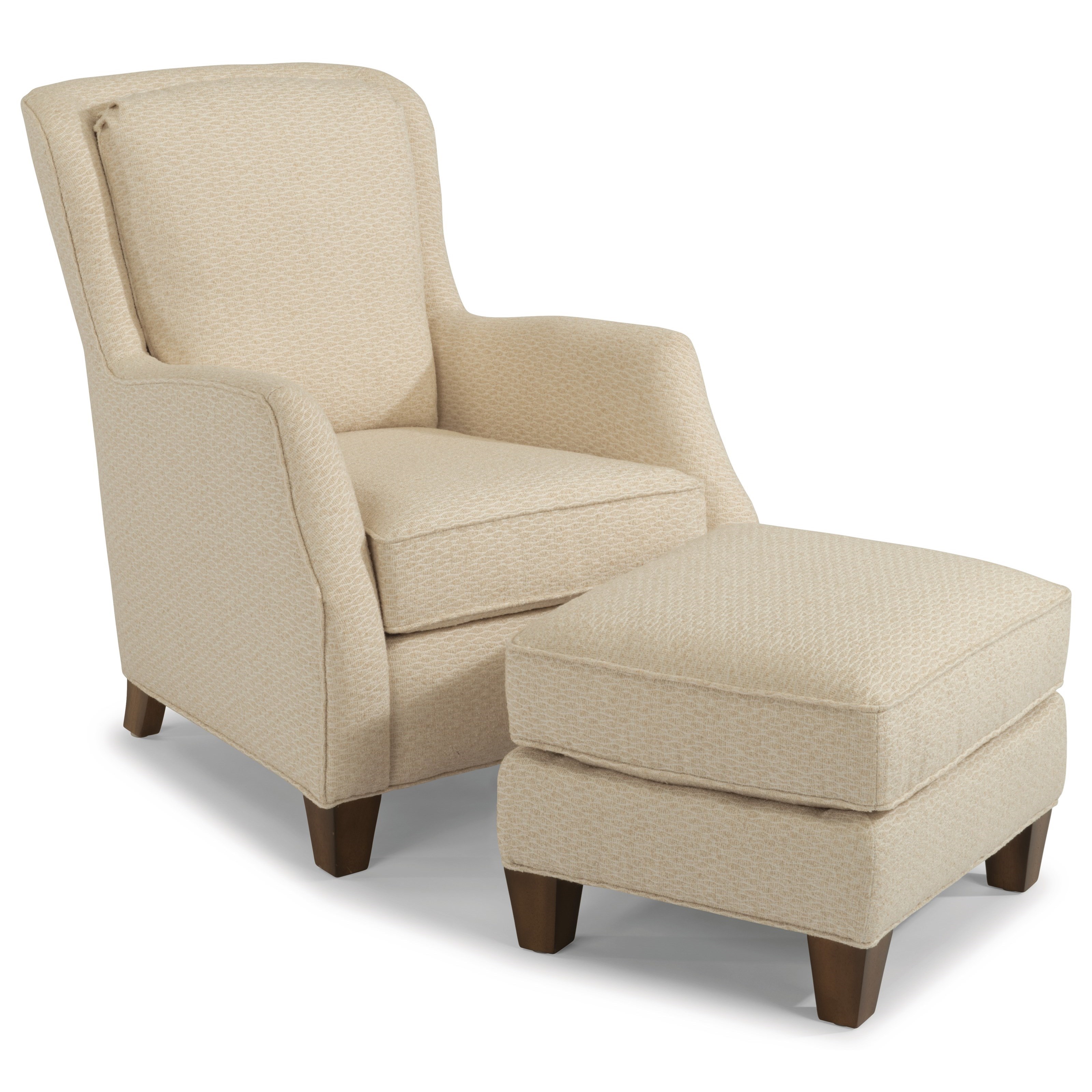 Flexsteel Allison 0124 08 Ottoman Rooms and Rest Ottomans